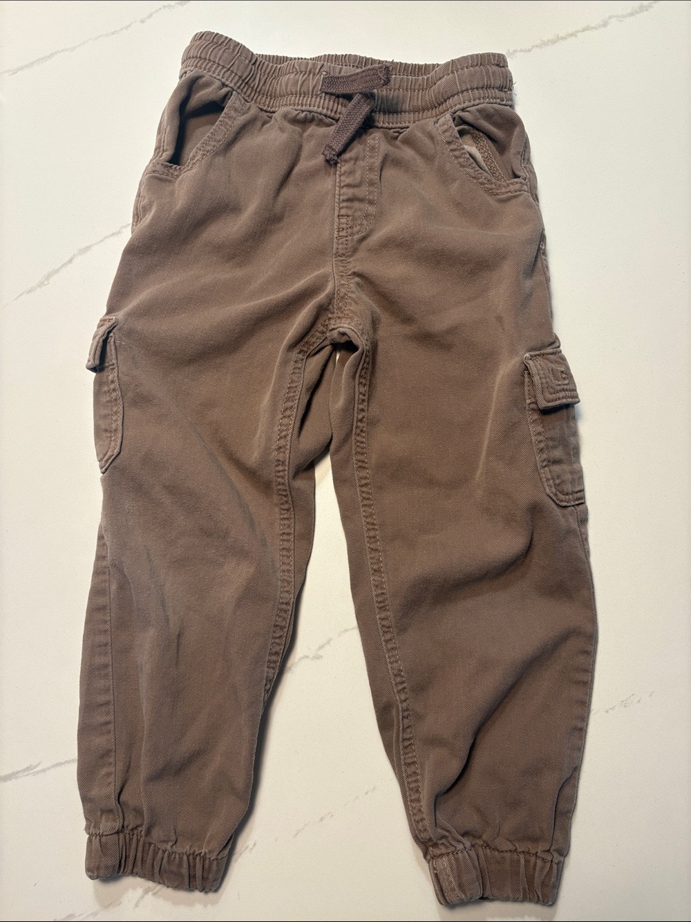 Little Bipsy Cotton Twill Jogger - Mushroom - 5-6T
